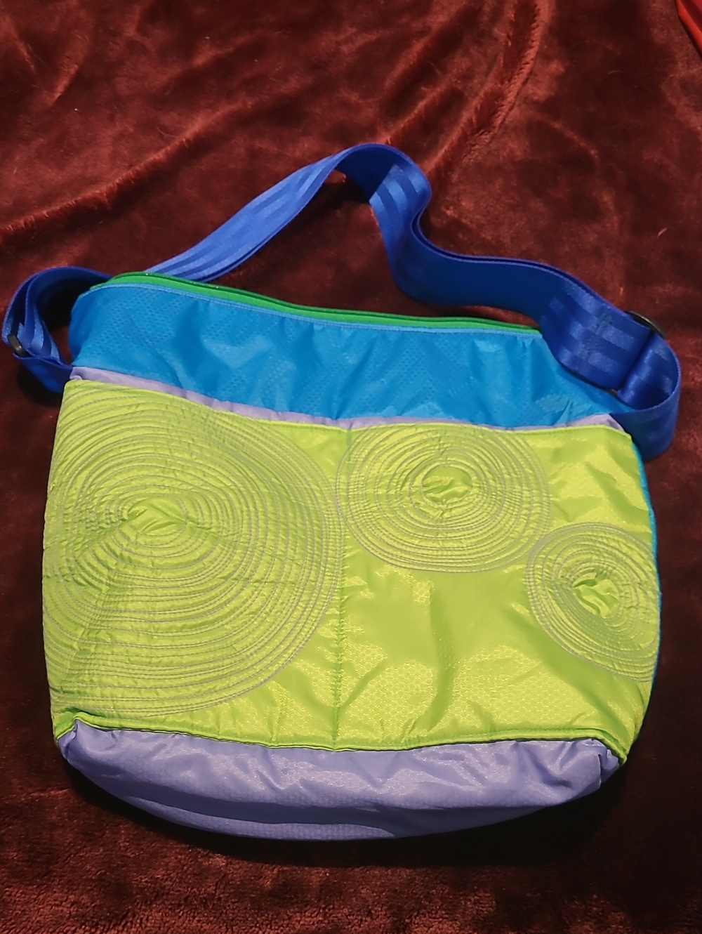 NWOT - Lightweight Colourful Crossbody Bag with Adjustable Blue Strap